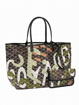 Goyard Saint Louis PM Bag Lettres Camouflage Green
