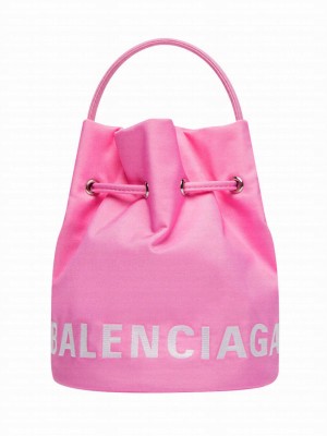 Balenciaga Wheel XS Drawstring Bucket Pink