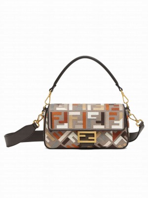 Fendi Baguette 8BR600 Coffee