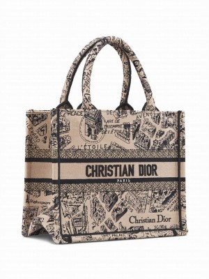 Christian Dior Small Dior Book Tote Apricot