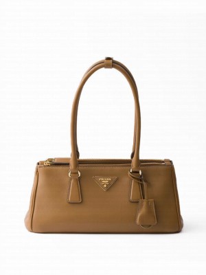 Prada Medium Galleria Leather Bag 1BA457 Coffee