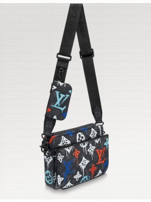 Louis Vuitton Monogram Eclipse TRIO MESSENGER M21396