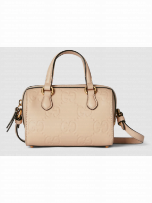 Gucci GG SUPER MINI TOP HANDLE BAG 790130 Light beige