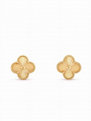 Van Cleef & Arpels Women's Vintage Alhambra Earrings Golden