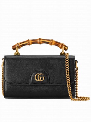 Gucci Diana Mini Shoulder Bag 675795 Black