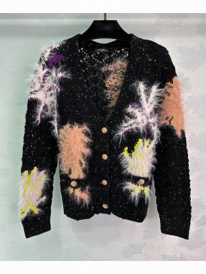 Chanel Women's Knitted Cardigan Black