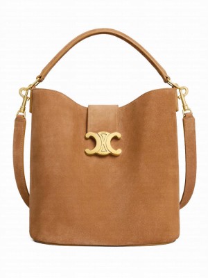 Celine Medium Louise Bag In Suede Calfskin Fawn