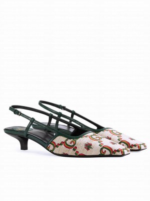 Gucci Women's 100 SlingBack Pump Cream