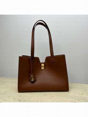 CELINE CABAS 16 IN SMOOTH CALFSKIN 112583 brown