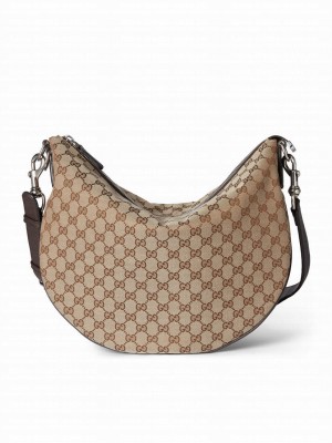 Gucci B Medium Shoulder Bag 817420 Coffee