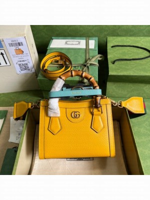 Gucci Diana mini tote bag 702732 yellow