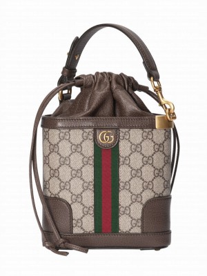 Gucci Ophidia GG Bucket Bag 752583 Dark Coffee