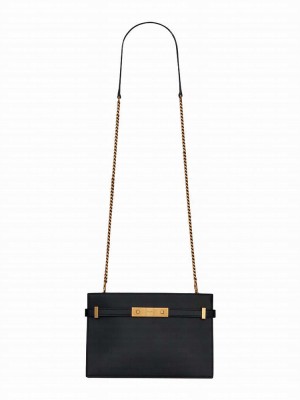 Saint Laurent Manhattan Leather Bag 636478 Black