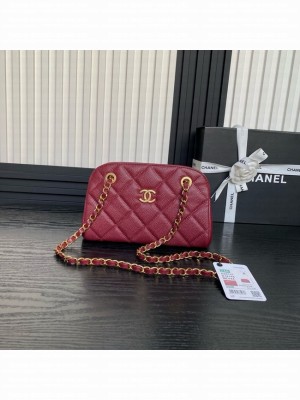Chanel SMALL BOWLING BAG AS5137 Burgundy