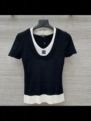 Chanel Knit Top Black 2025