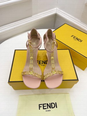 FENDI X VERSACE FIRST 85mm high-heeled sandals 2022 Collection , Pink