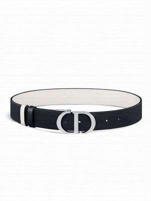 Christian Dior 30 Montaigne Reversible Belt Black