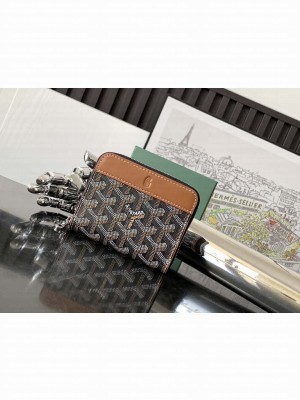 Goyard Matignon Mini Wallet Black & Tan