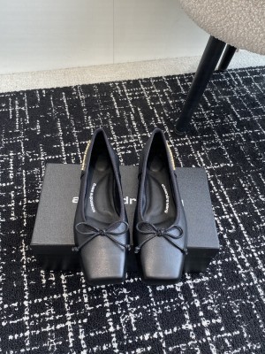Alexander Wang billie flat in trompe-l'oeil Leather