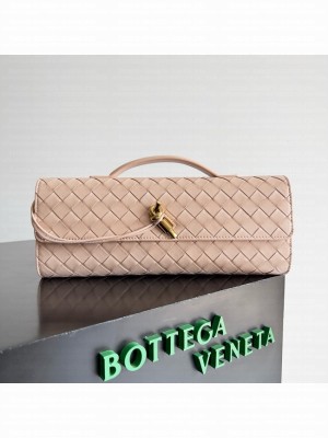 Bottega Veneta Long Clutch Andiamo With Handle 741511 pink