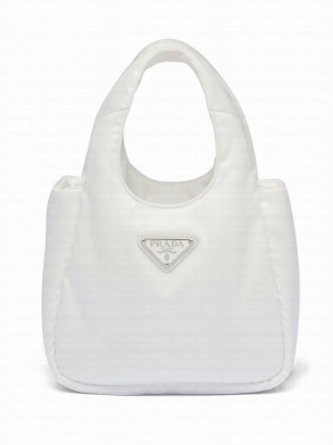 Prada Soft Padded Re-Nylon Mini-bag 1BA359 Cream