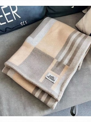 Hermes Avalon Large H LOGO Blanket