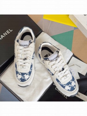 Chanel Tweed & Leather G38299 Sneakers 2024 05