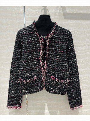 Chanel Women's Tweed Jacket Pink