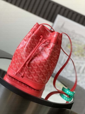 Goyard Petit Flot Bucket Bag Red
