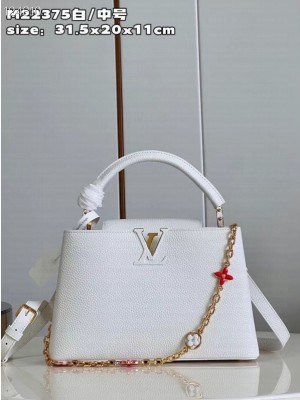 Louis Vuitton Capucines MM M20784 white
