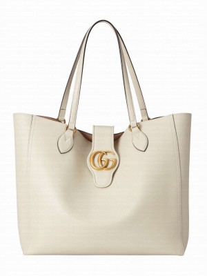 Gucci Medium Tote With Double G 649577 Cream