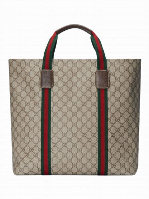 Gucci GG Tender Medium Tote Bag 763287 Dark Coffee