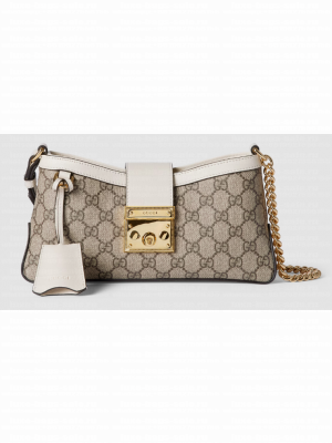 Gucci PADLOCK SMALL SHOULDER BAG 811705 white