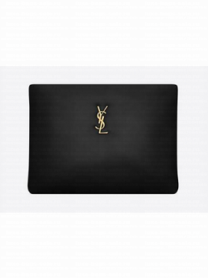 SAINT LAURENT CALYPSO LARGE POUCH IN LAMBSKIN 778943 black