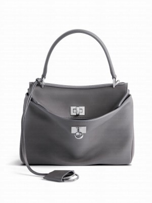 Balenciaga Rodeo Small Handbag Gray