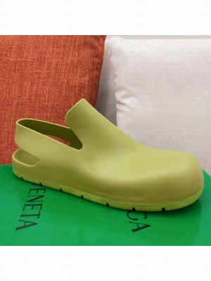 Bottega Veneta Rubber Puddle Slingback Flat Shoe Green  2021 Collection