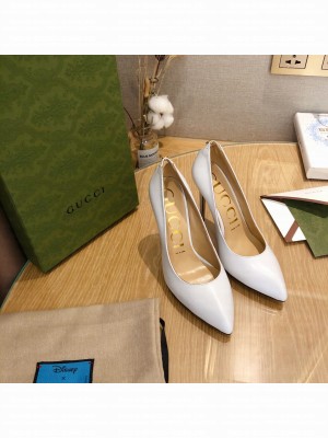 Gucci sheepskin 10.5cm White Pumps 2021 Collection