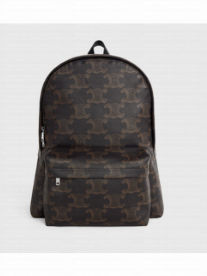CELINE MEDIUM BACKPACK IN TRIOMPHE CANVAS XL 188382 BLACK