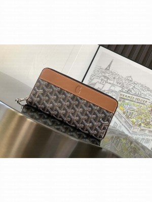 Goyard Matignon GM Wallet Black & Tan