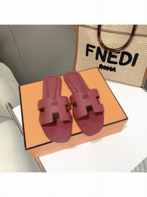 Hermes Oran Flat slippers in epsom leather 063 2021 Collection
