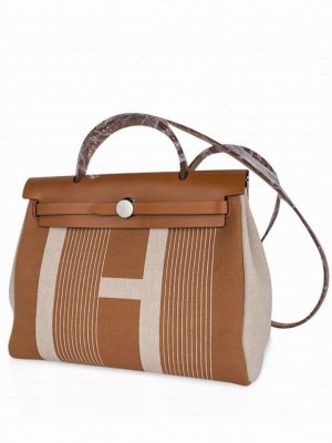 Hermes Herbag Zip 31 Coffee