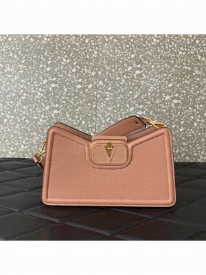 VALENTINO Mini VLOGO SIGNATURE calfskin bag 0119 pink