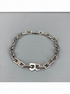 Balenciaga B Chain Necklace Silver Spring/Summer 2021 Collection