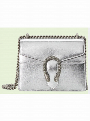 Gucci Dionysus lame mini bag 421970 Silver