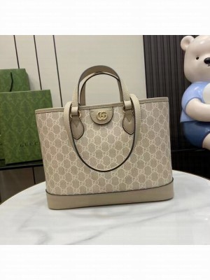 GUCCI OPHIDIA GG MINI TOTE BAG 765043 Oatmeal