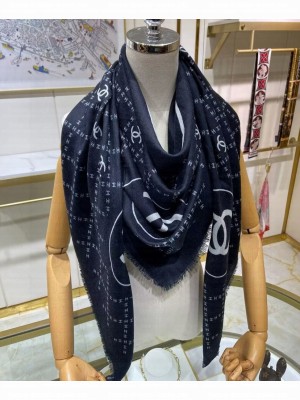Chanel Women's Logo Printing Square Scarf