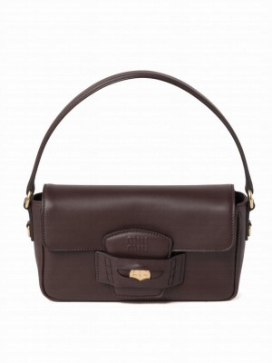 Miumiu Penny Leather Bag Mauve