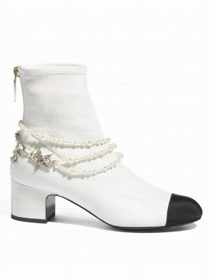 Chanel Women's Short Boots G45794 White