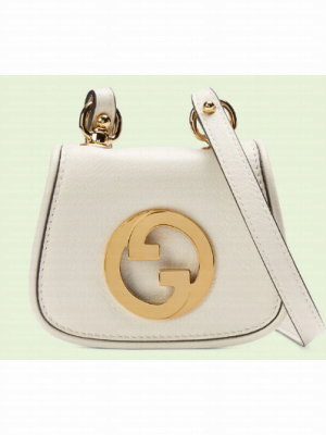 Gucci mini Blondie card case wallet 698635 white