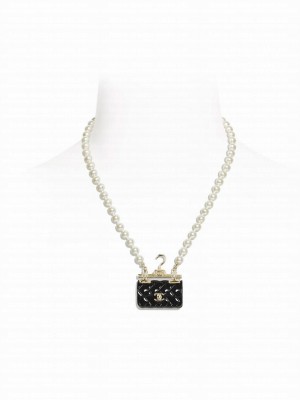 Chanel Women's Necklace AB9848 Black